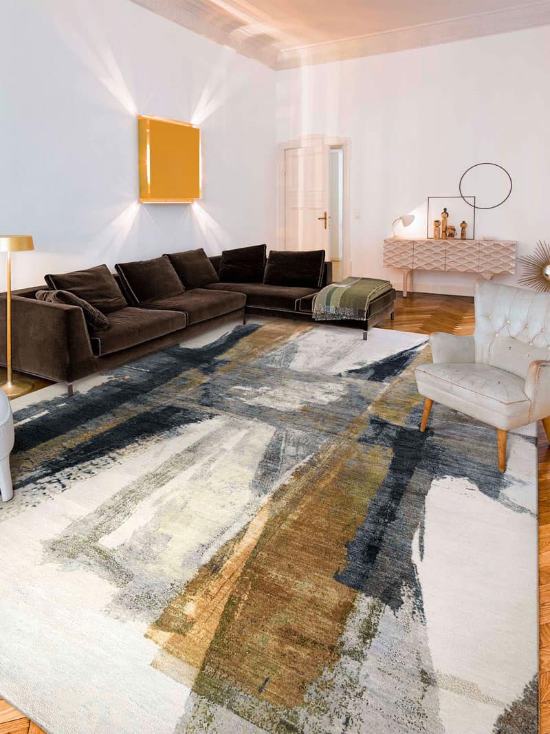 Tapete Green Rust Tecido à Mão