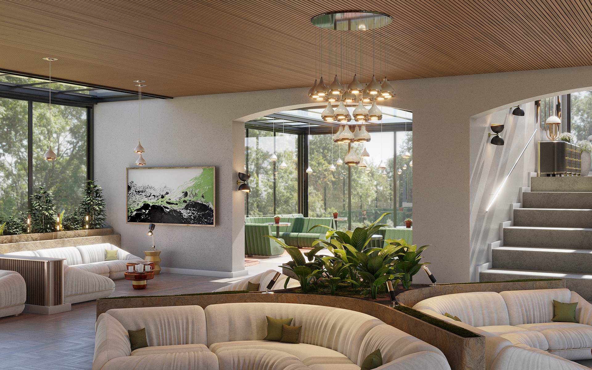 Candeeiro suspenso lustre Grace 41 - 2