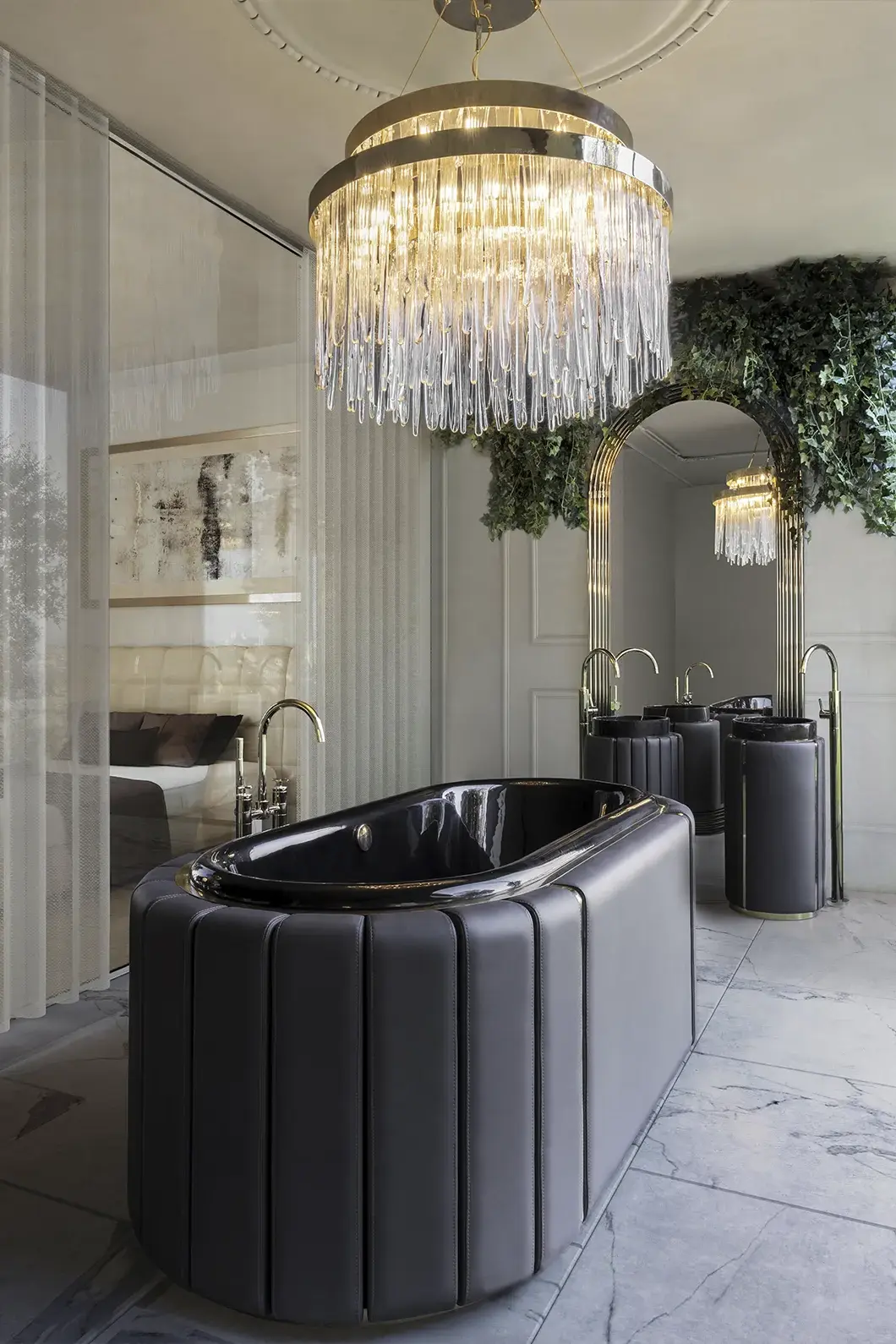 Lavatório de coluna Imperial branco