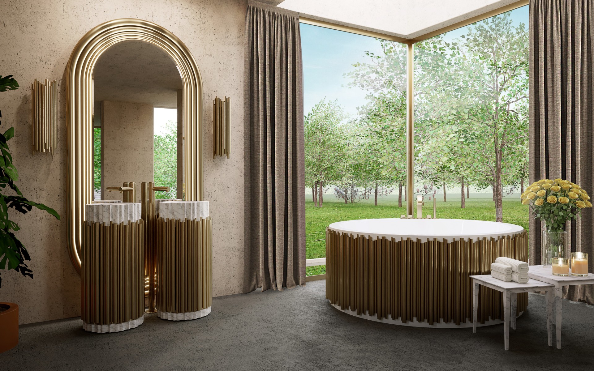 Lavatório de coluna Harmony - 1