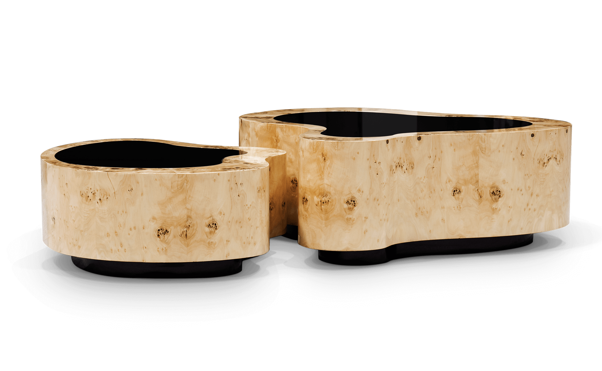 Conjunto de Mesas de Centro Crest Choupo