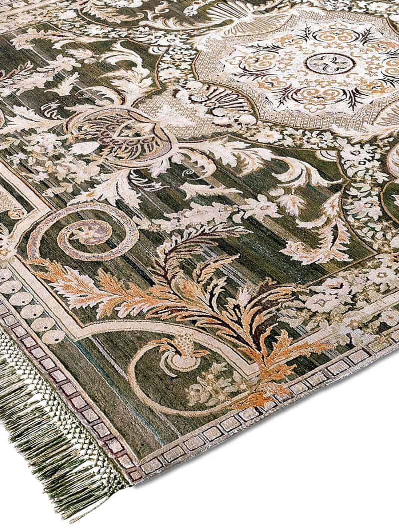 Tapete Aubusson Mix Tecido à Mão | Tamanho: 170 × 240 cm