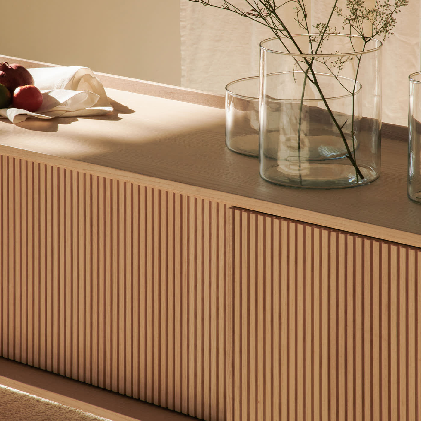 Aparador Sipario baixo natural 2 portas