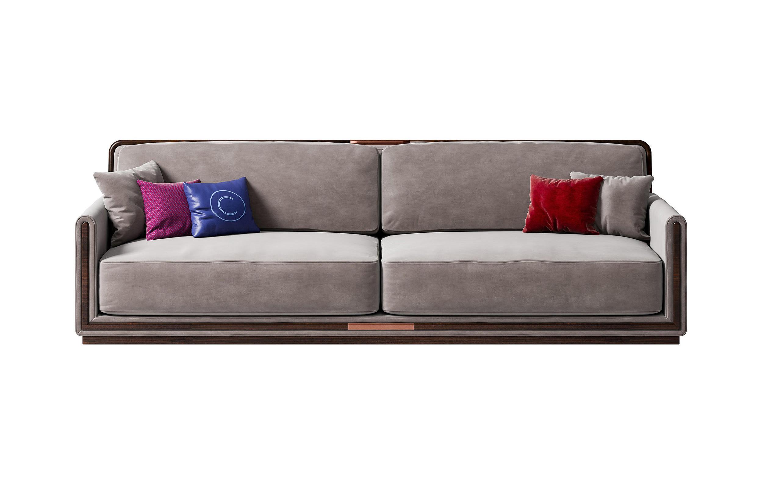 Sofá 3 Lugares em Pele | Configuração: 3-Seat Extra