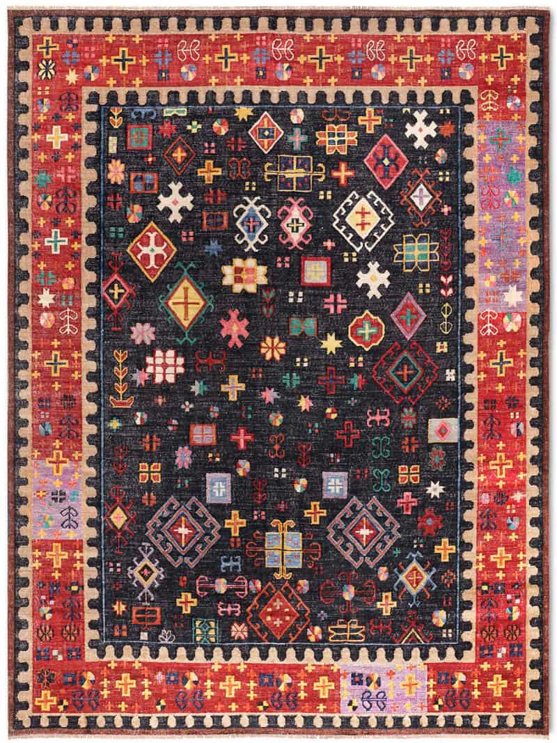 Tapete Flatweave Feito à Mão Luxury | Tamanho: 122 × 183 cm