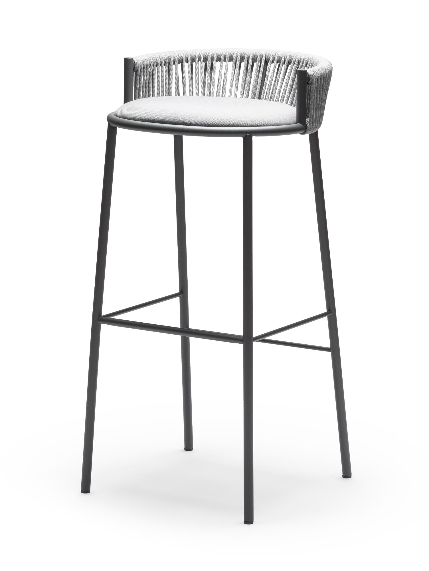 Banco de Bar para Exterior Millie SG-80 Cinzento Claro