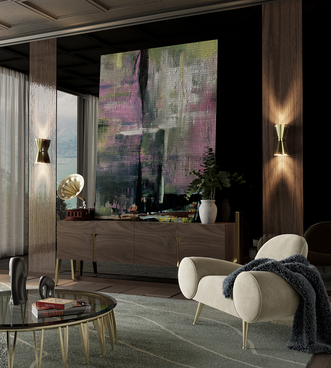 Candeeiro de parede chique - 2