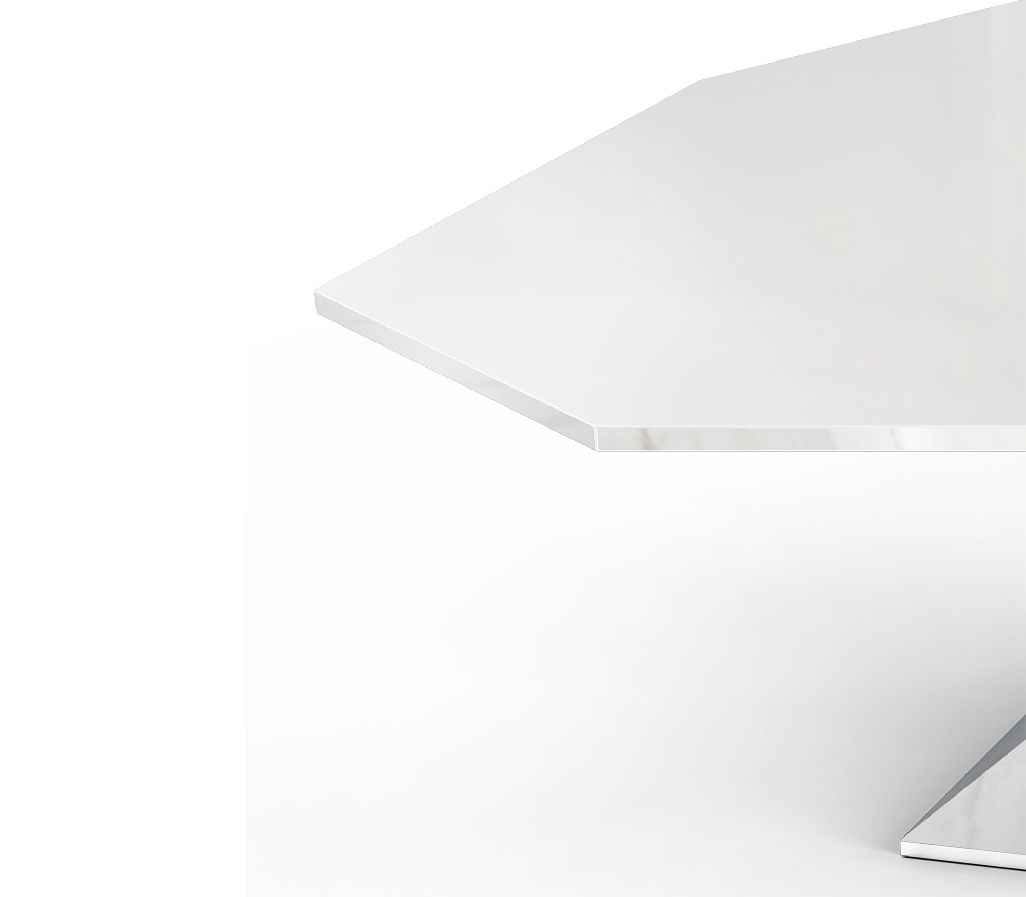 Mesa de Jantar Luxe Prateada Bonsai