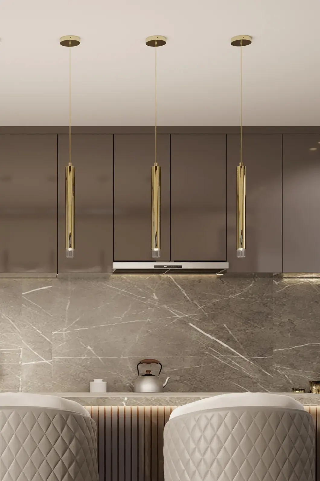 Candeeiro suspenso pequeno cascata - 2