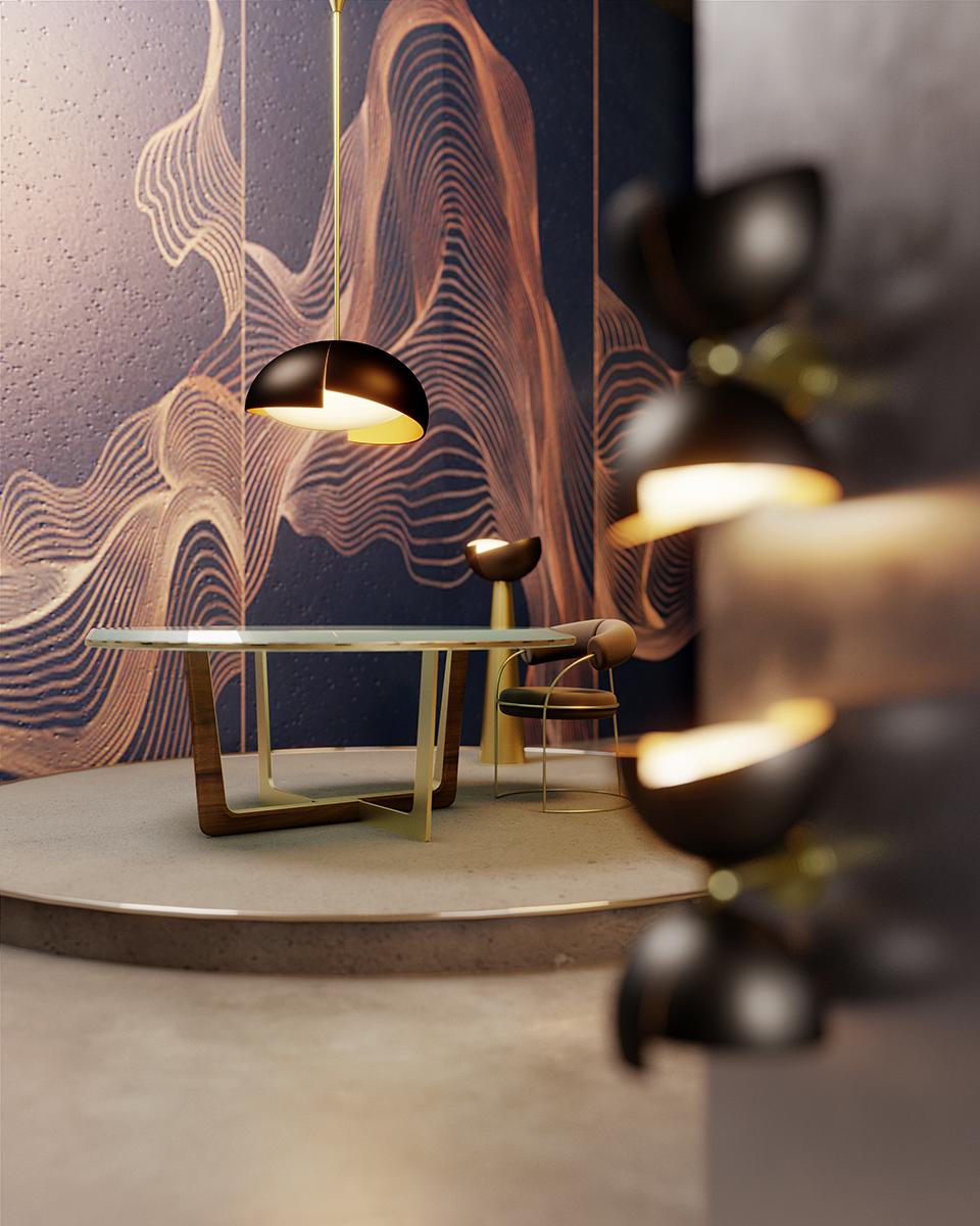 Candeeiro suspenso ilusão - 9