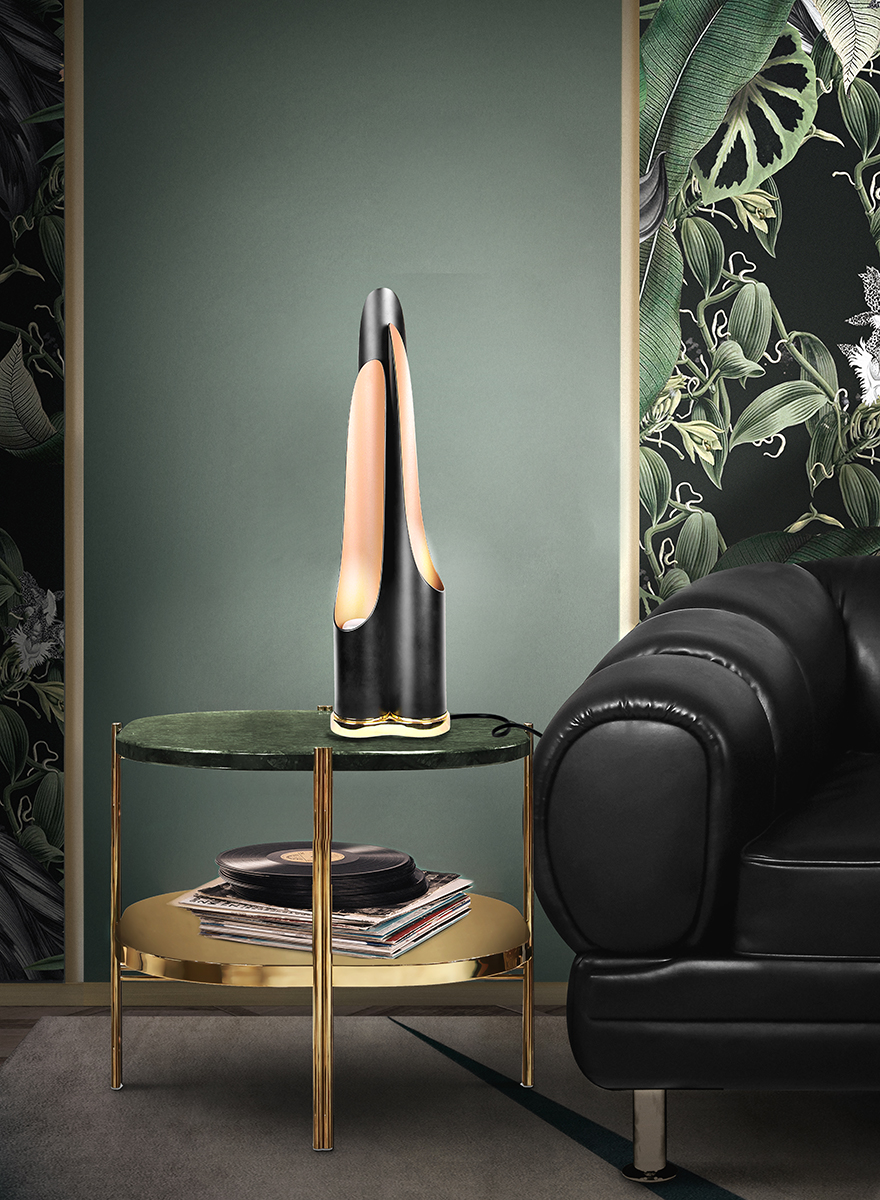 Candeeiro de mesa tom profundo