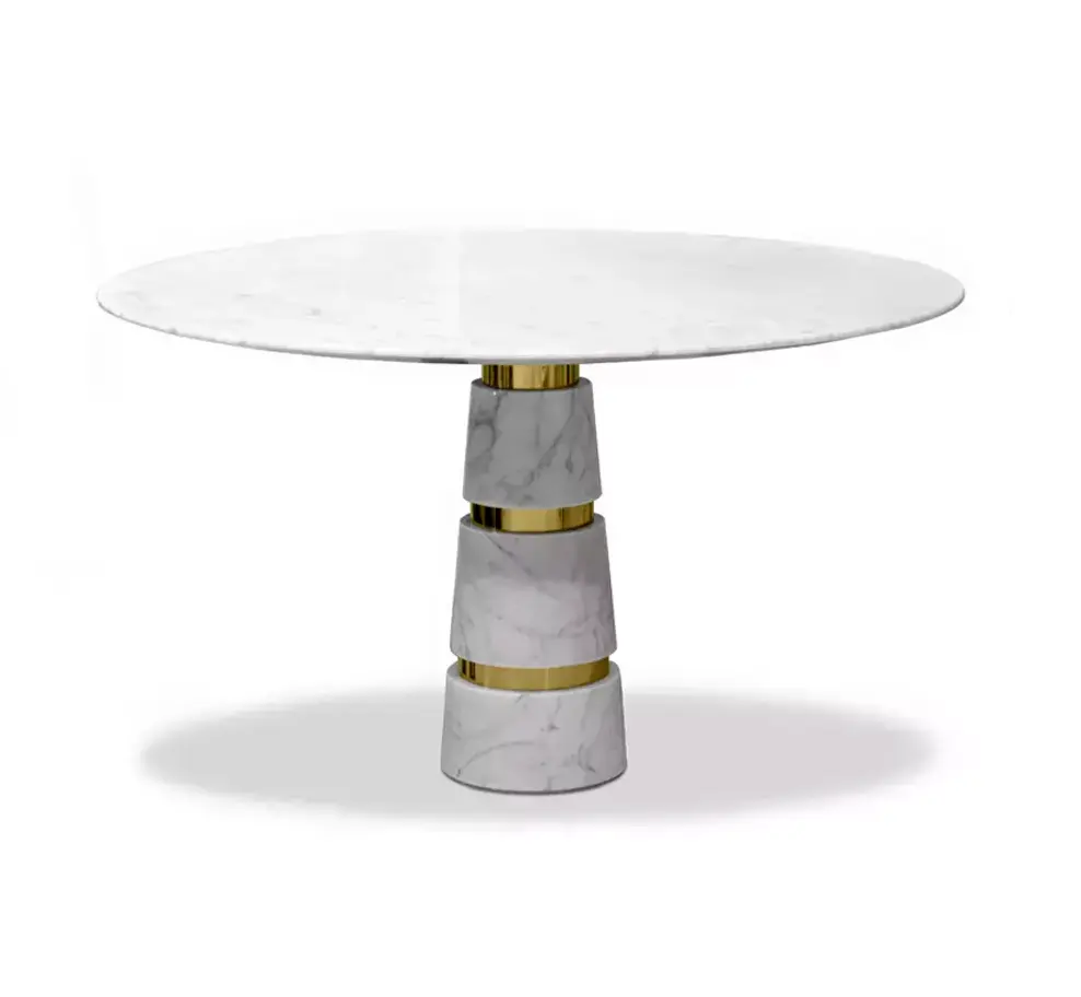 Mesa de Jantar Mármore Carrara Avalanche