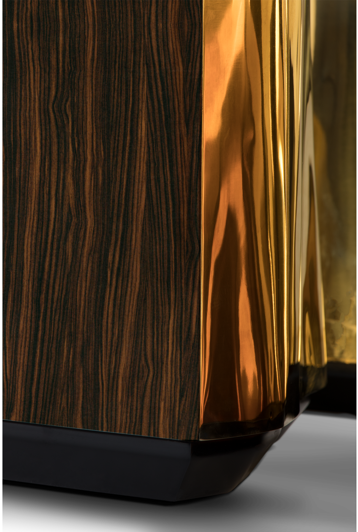 Mesa de Centro Oval Ébano Fissure