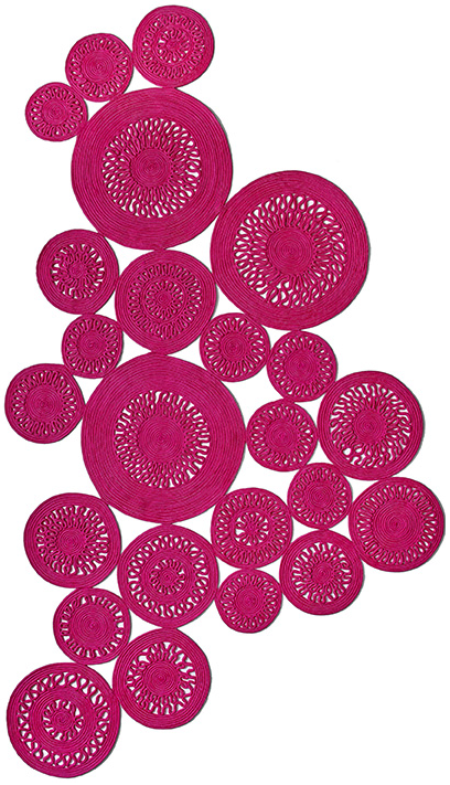 Tapete Rope Interior / Exterior Rosa | Tamanho: 160 × 230 cm