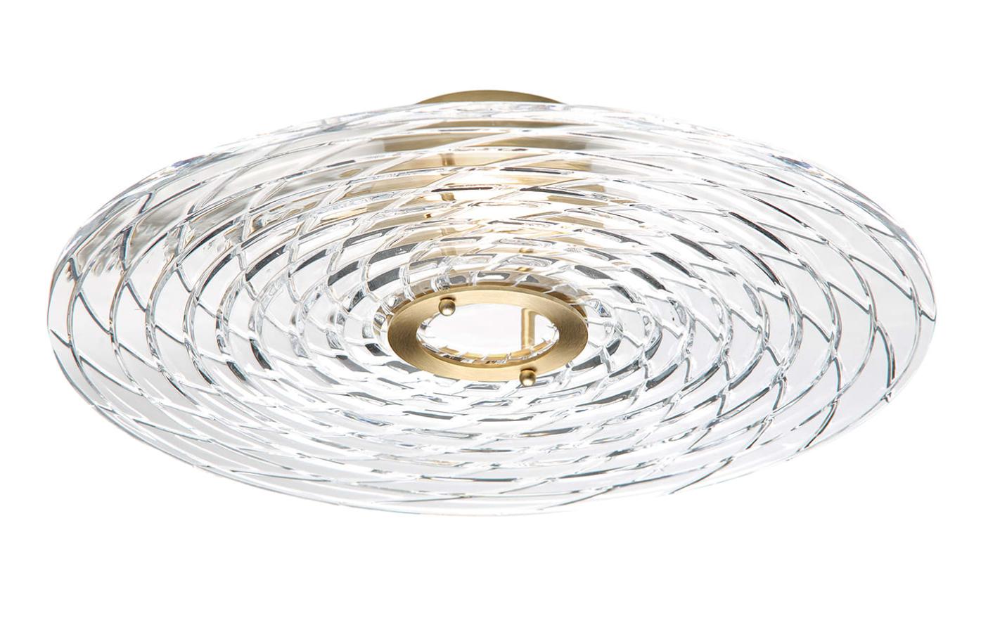 Aplique de Parede Florentine em Disco de Cristal