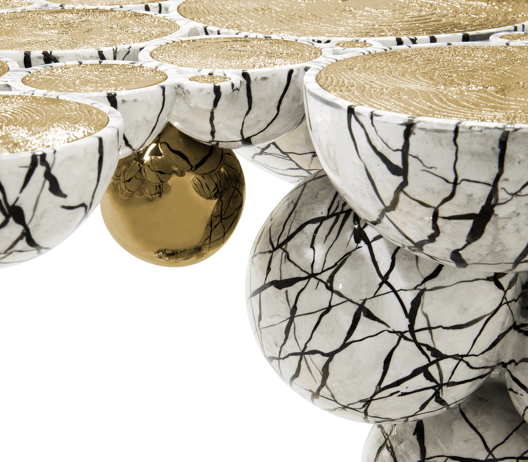 Consola Orbit Falso-mármore