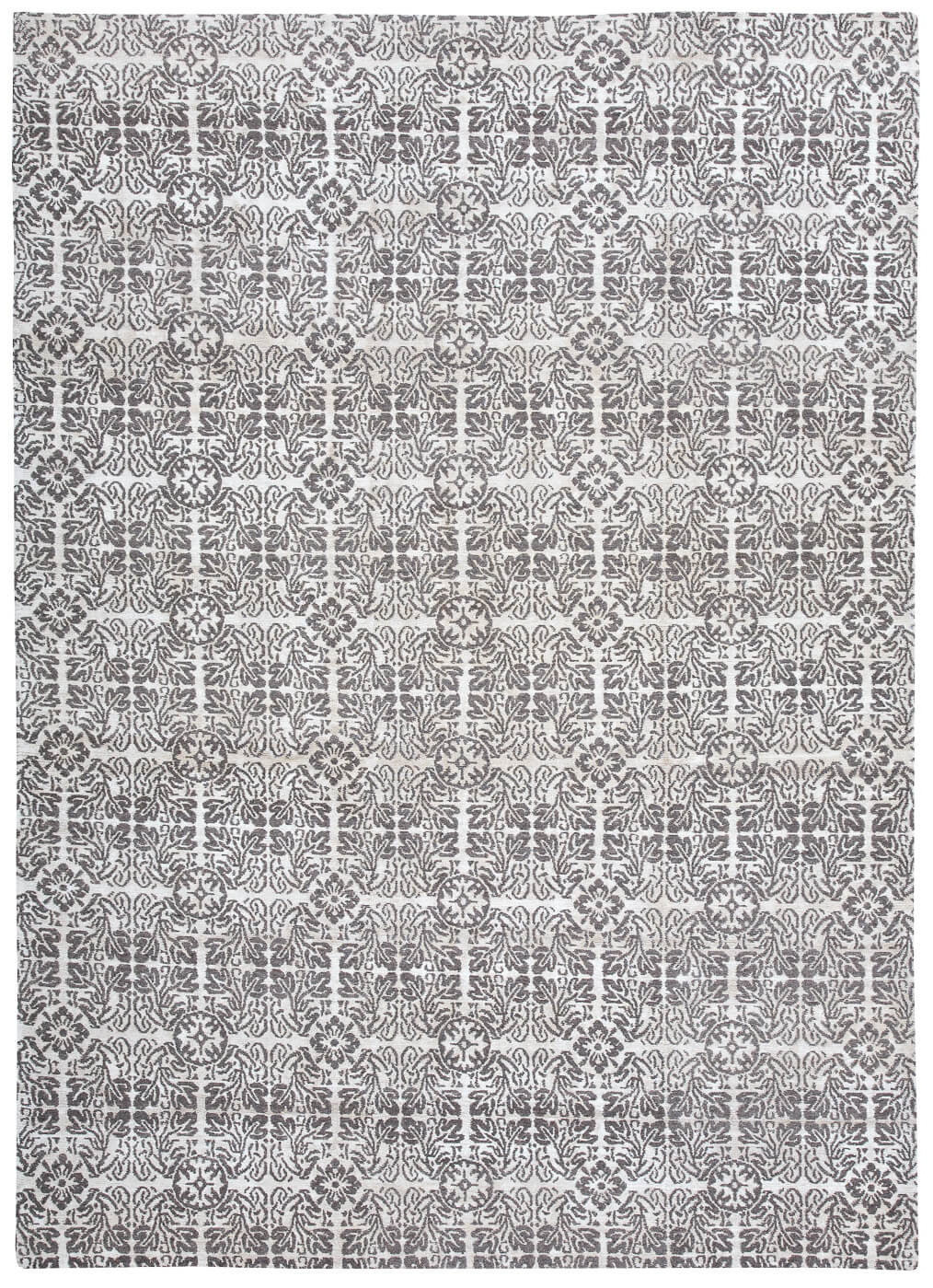 Tapete Bologna Branco Cinzento | Tamanho: 300 × 400 cm
