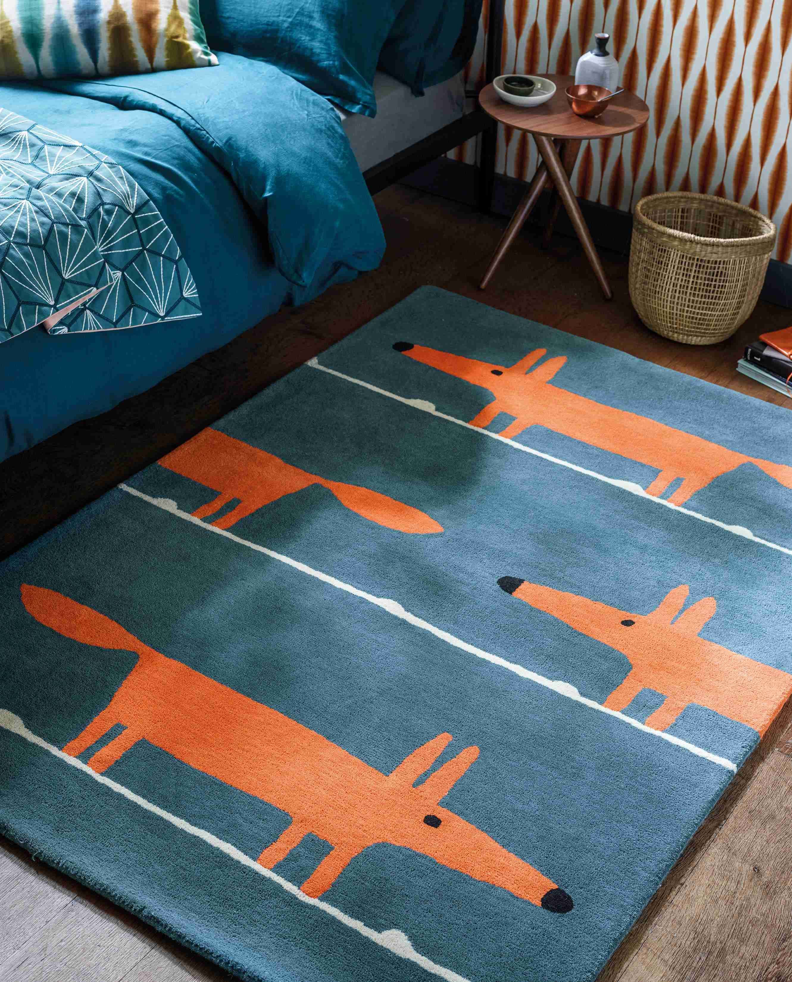 Tapete Mr Fox Denim | Tamanho: 140 × 200 cm