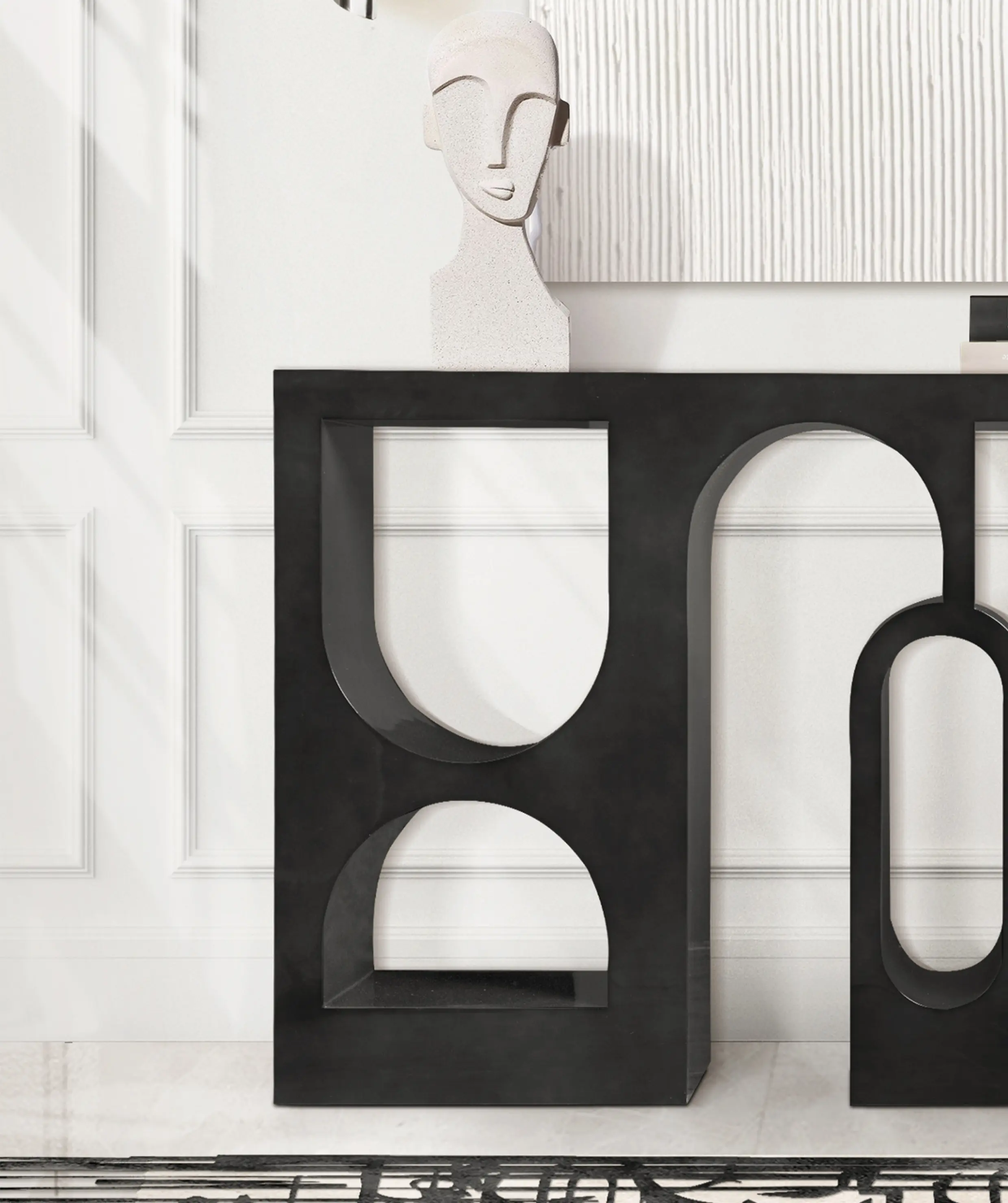 Consola Premium Preta Brilhante