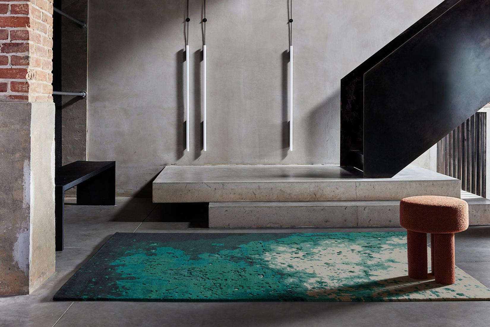 Tapete Dip Deep Turquesa | Tamanho: 170 × 240 cm