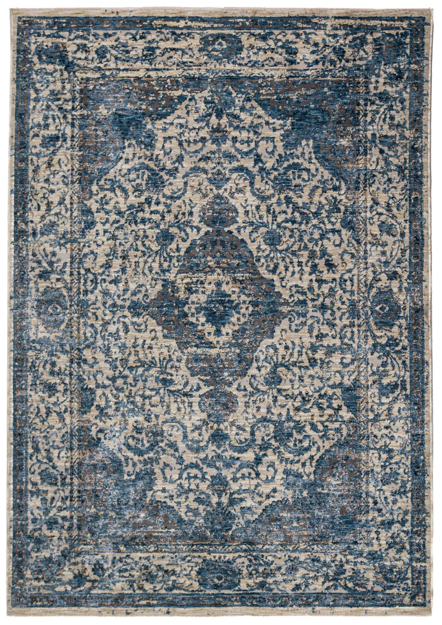 Tapete Medalhão Vintage Azul
