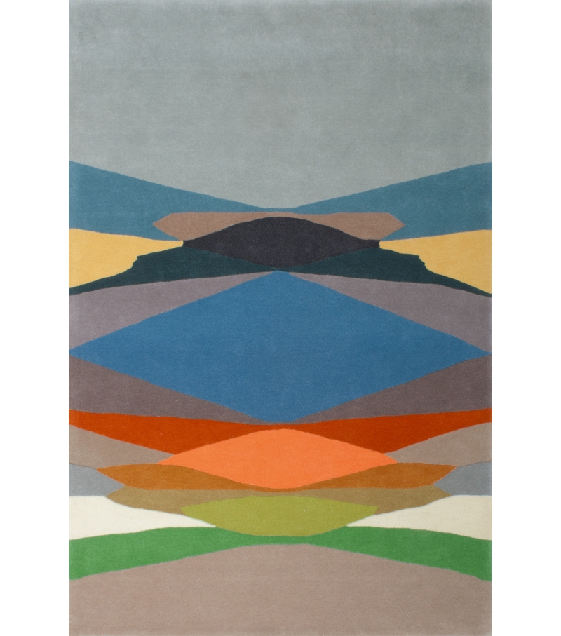 Tapete Distortion | Cor: Blue | Tamanho: 200 × 300 cm