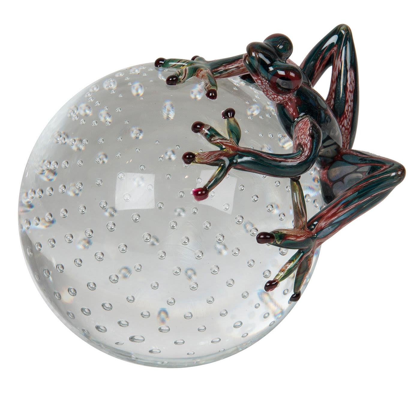 Figura Decorativa Sapo na Esfera