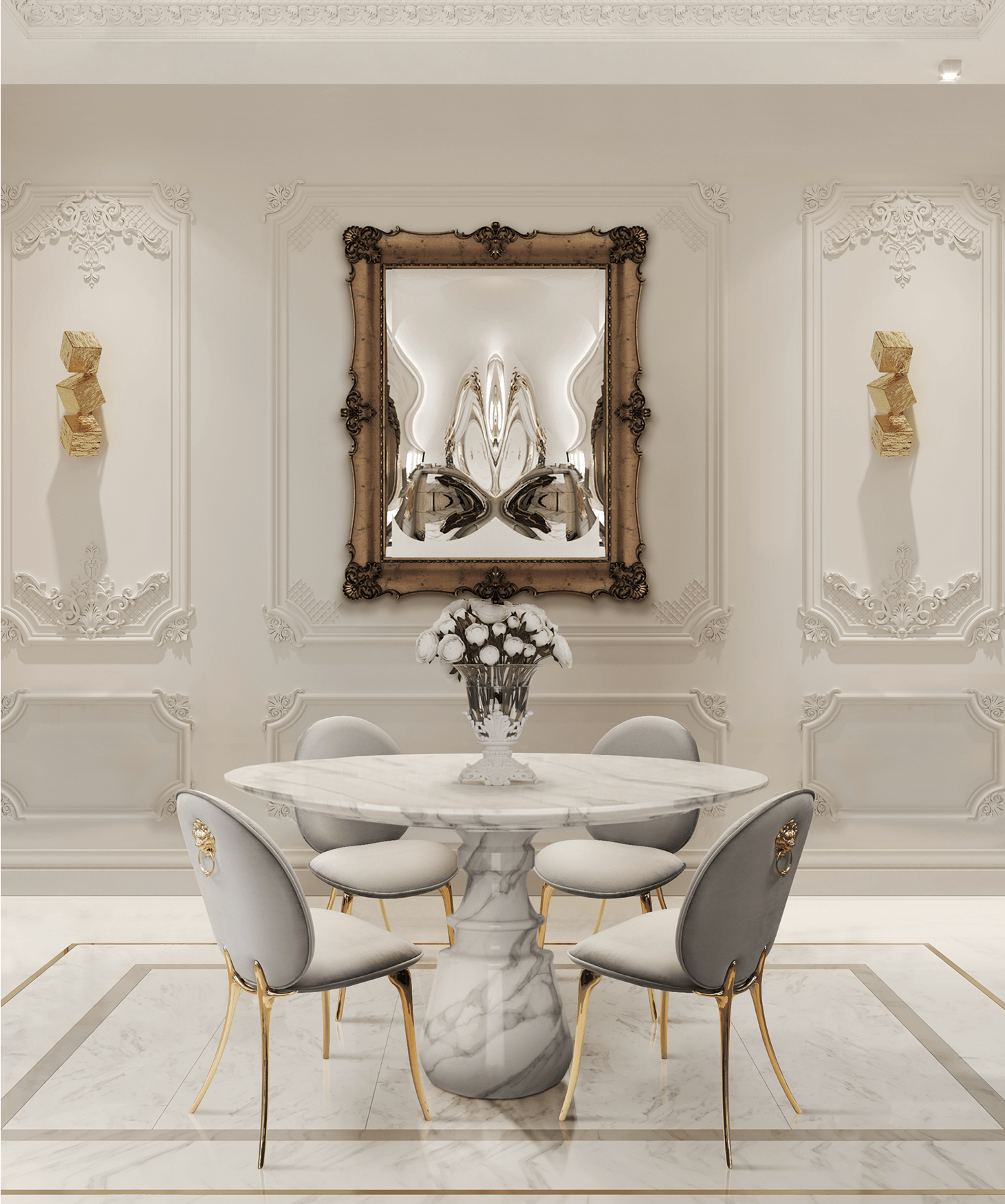 Mesa de Jantar Redonda Estremoz Obsidian