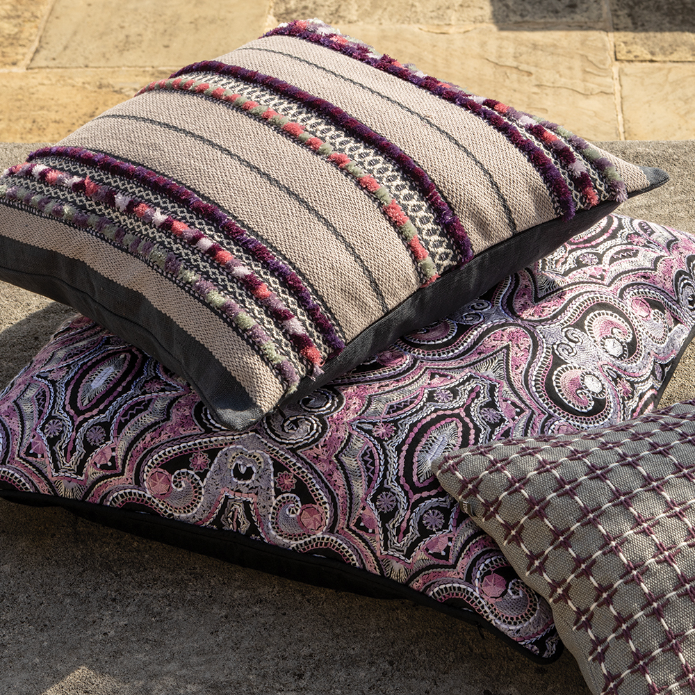 Almofada Mangala Aubergine 50 × 50