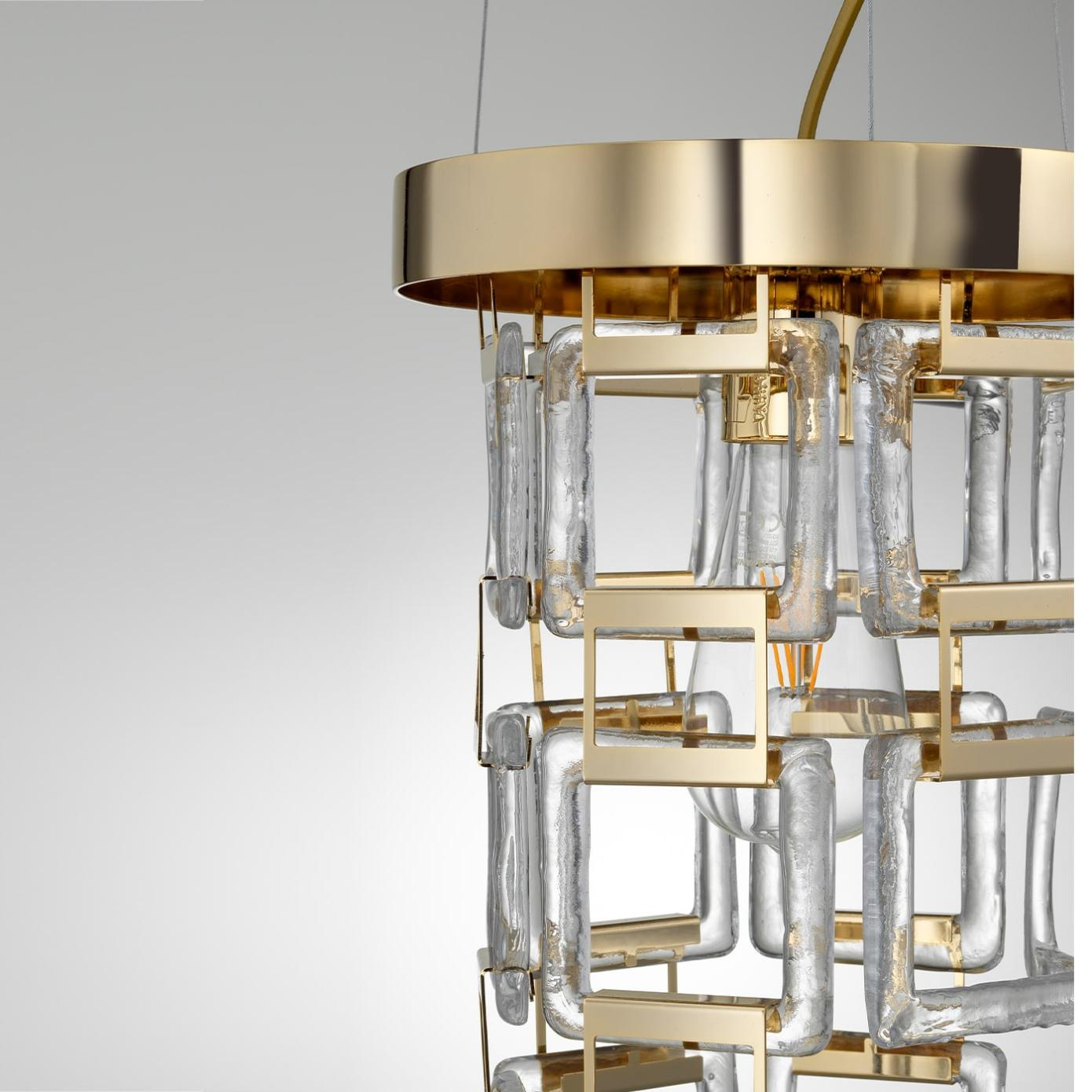 Lustre Bracelet em Ouro Suave com Murano