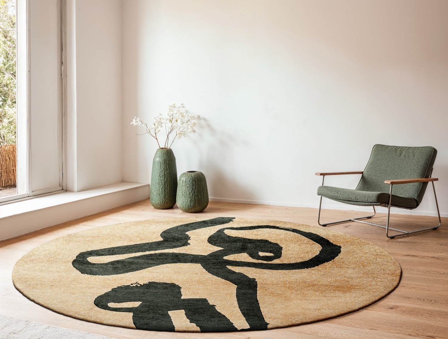 Tapete Garden Spirit 9848 Redondo | Tamanho: Ø 140 cm