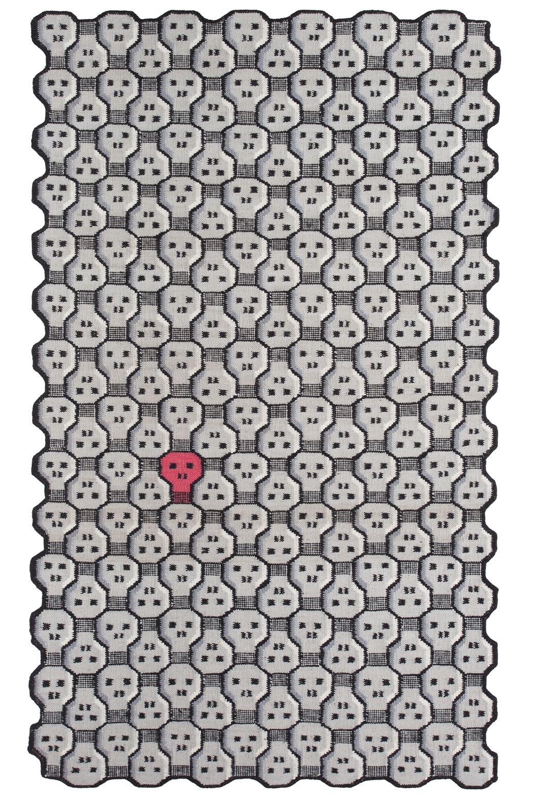 Tapete Knock Out Large Tecido à Mão