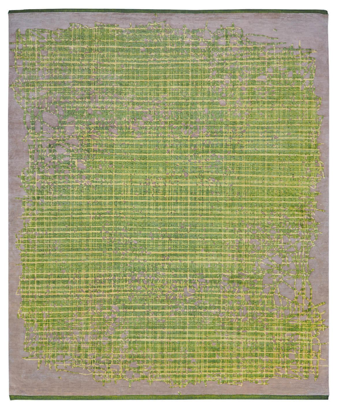 Tapete Grid Enjoy Verde Cinzento | Tamanho: 280 × 360 cm