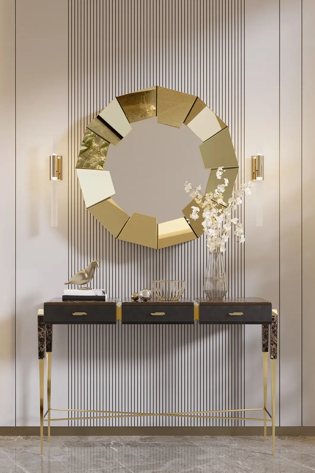 Espelho dourado Radiance - 1