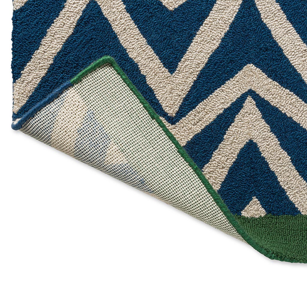 Tapete Exterior Dhurrie Azul | Tamanho: 160 × 230 cm