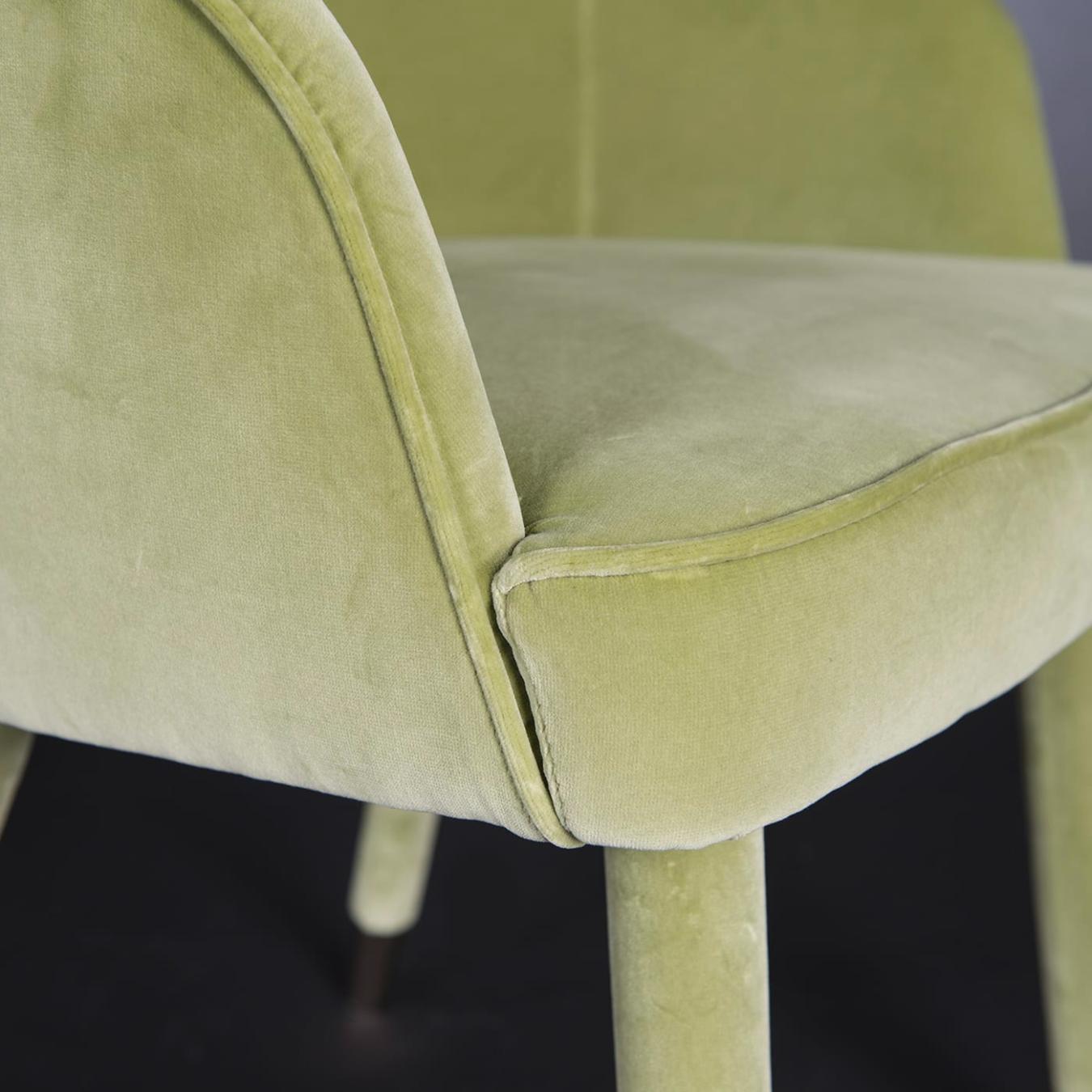 Cadeira Paulette Verde com Braços