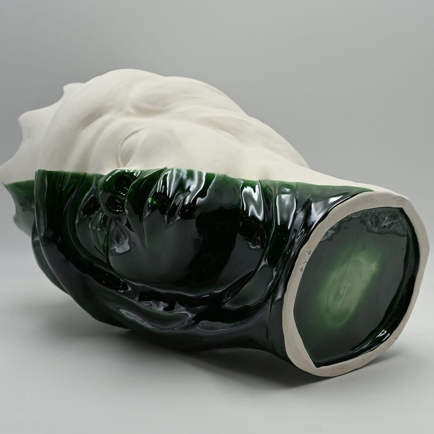 Escultura Moor's Head verde e branca