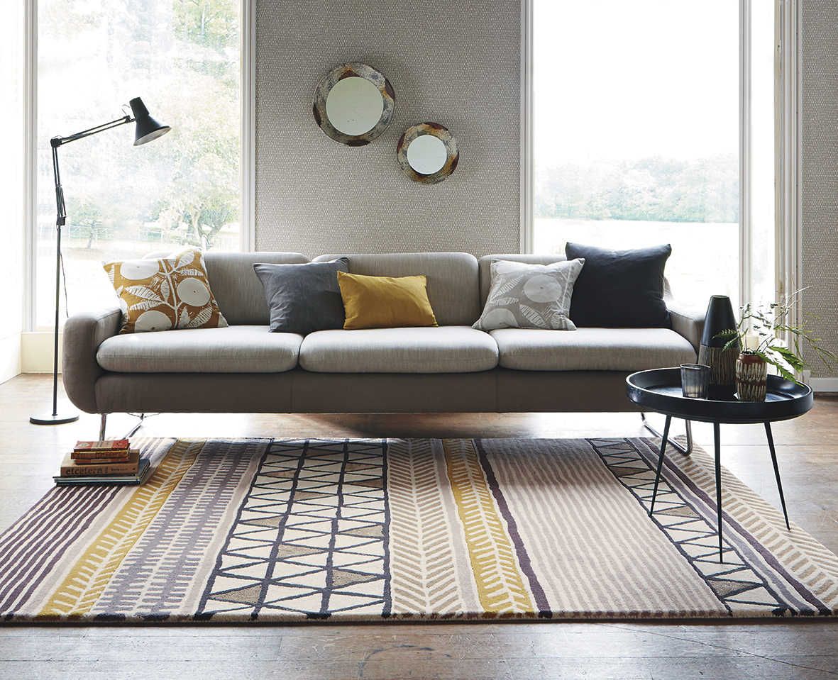 Tapete Living Raita Taupe | Tamanho: 250 × 350 cm