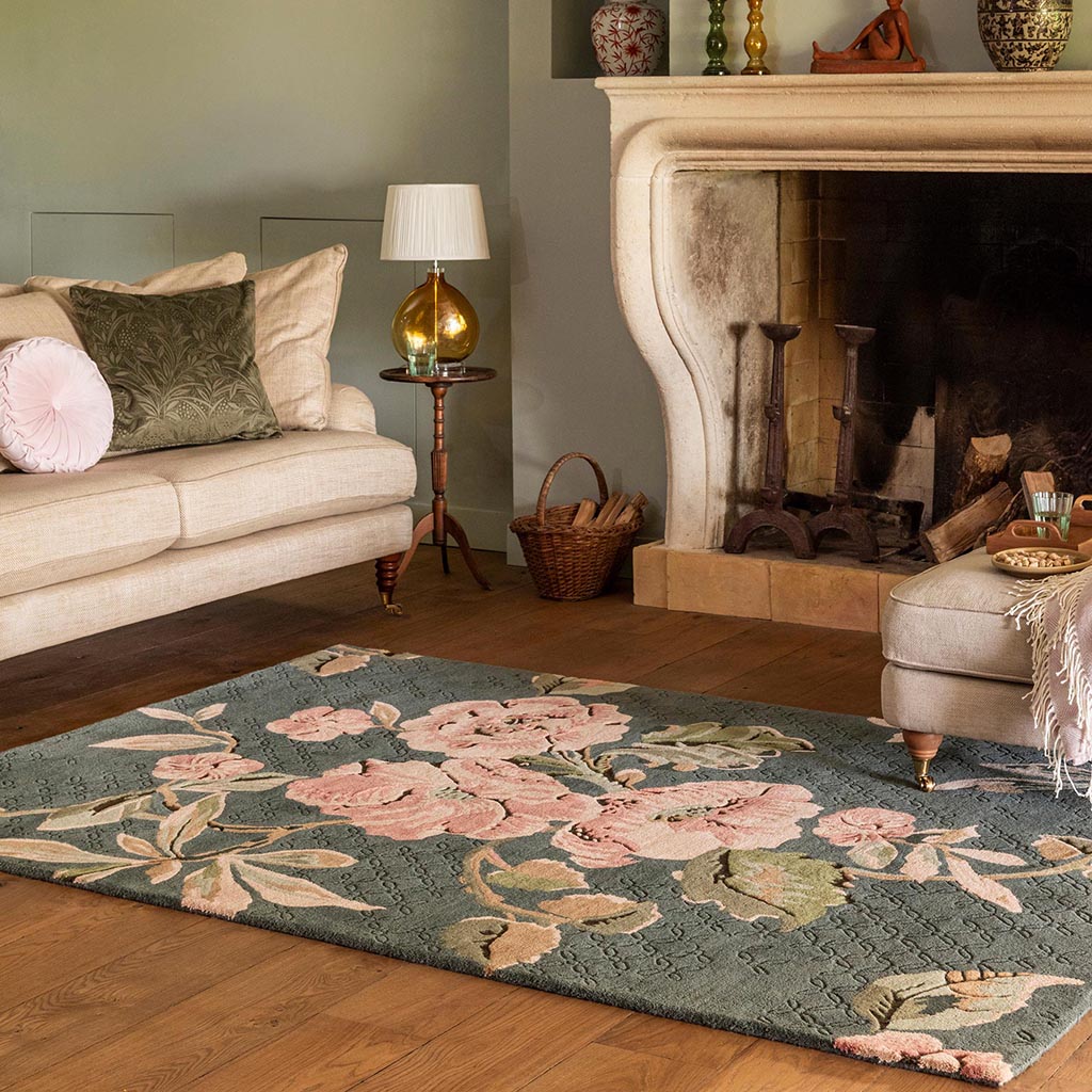 Tapete Aylworth Trail Verde Feto | Tamanho: 250 × 350 cm
