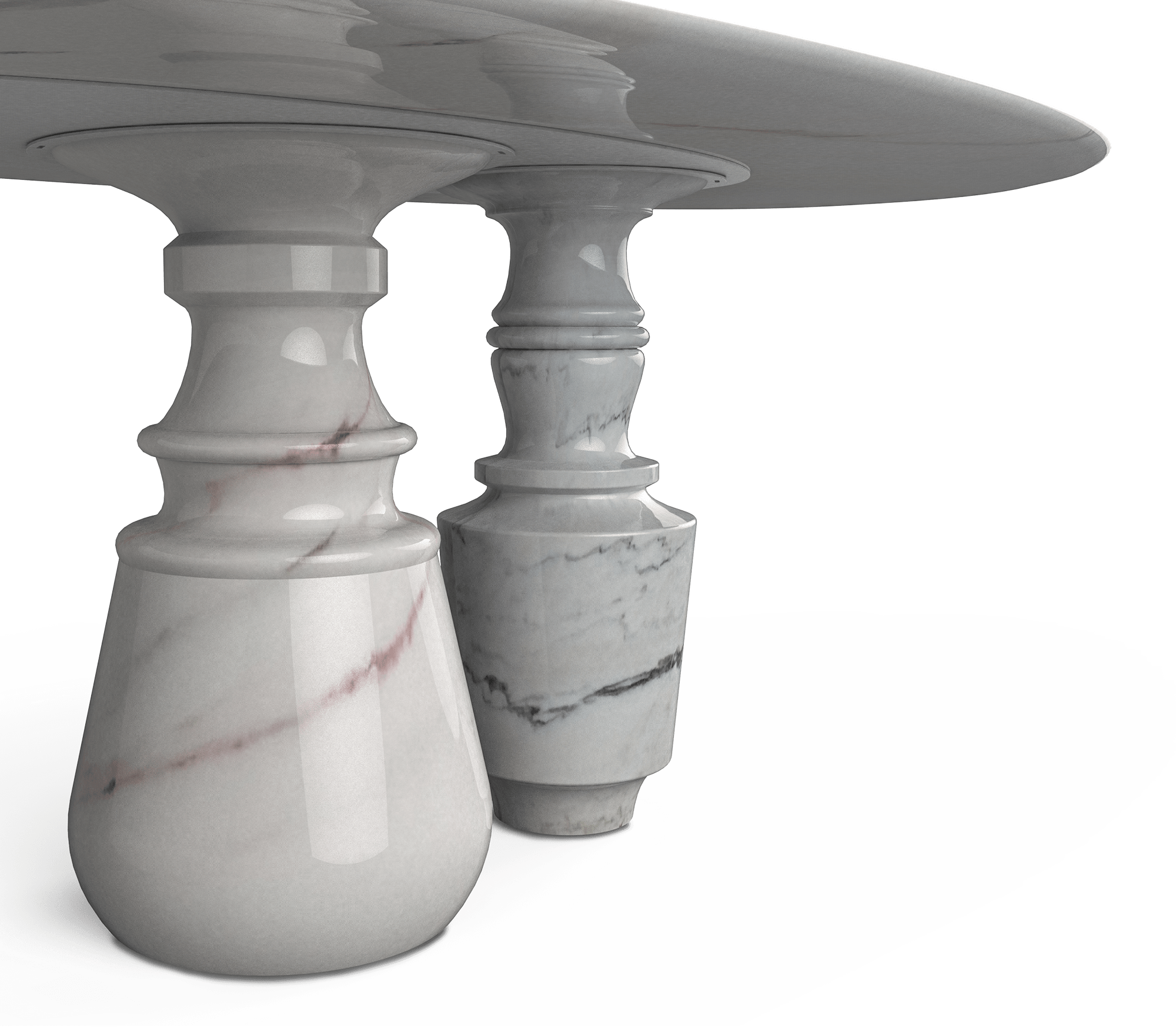 Mesa de Jantar Oval Estremoz Obsidian