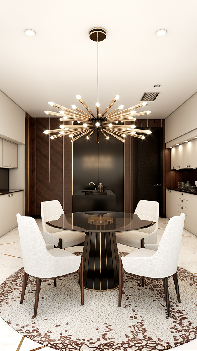 Candeeiro suspenso luxuoso - 1