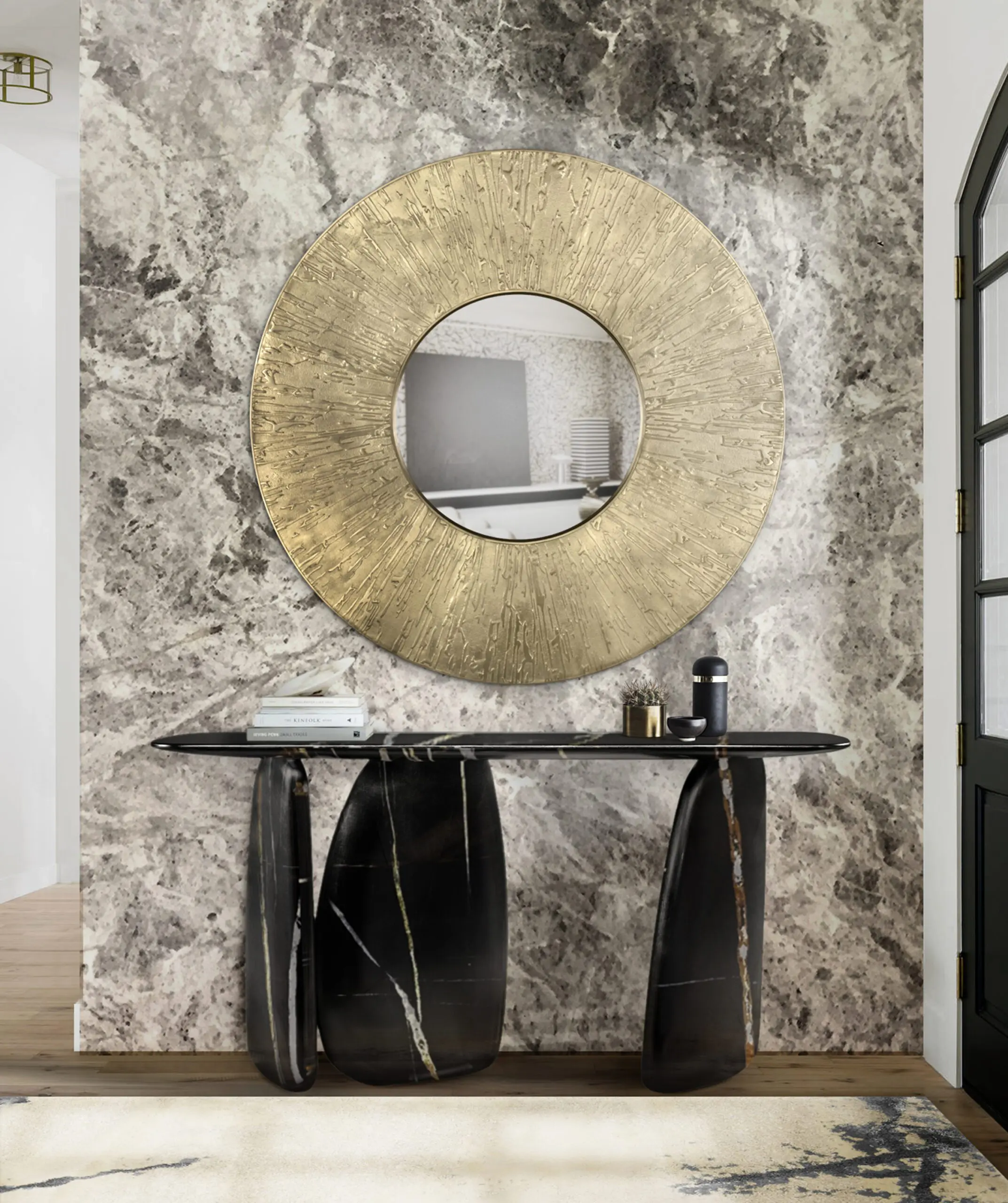 Consola Escultural de Cobre