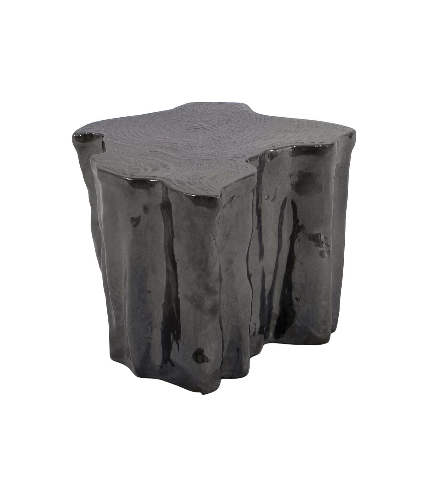 Mesa de Apoio Cerâmica Preta Horizon