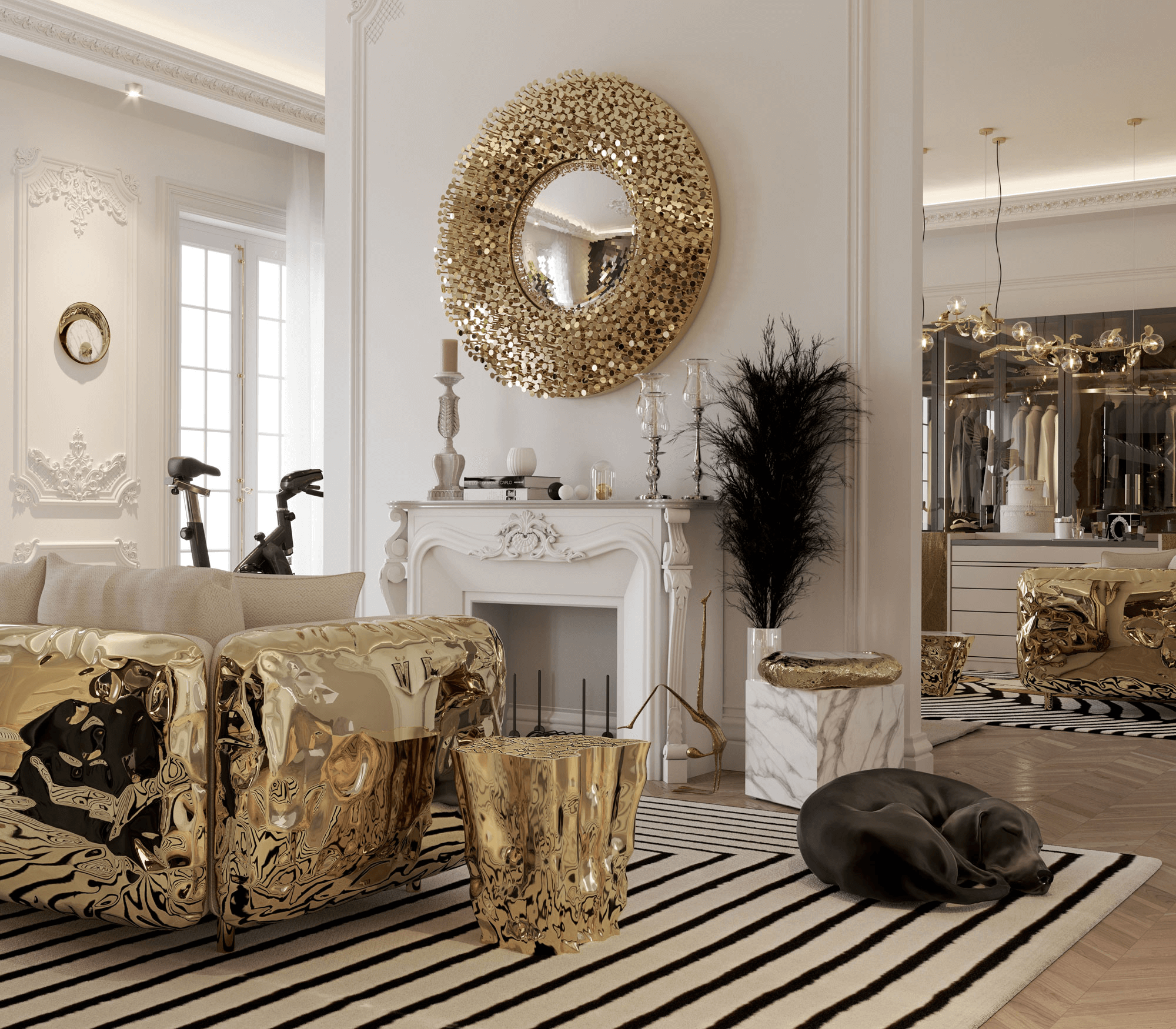 Espelho artesanal Robin