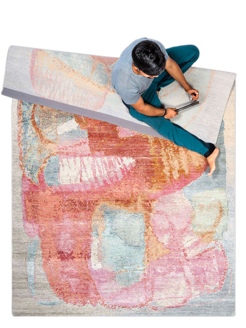 Tapete Red Sunset Luxury Feito à Mão