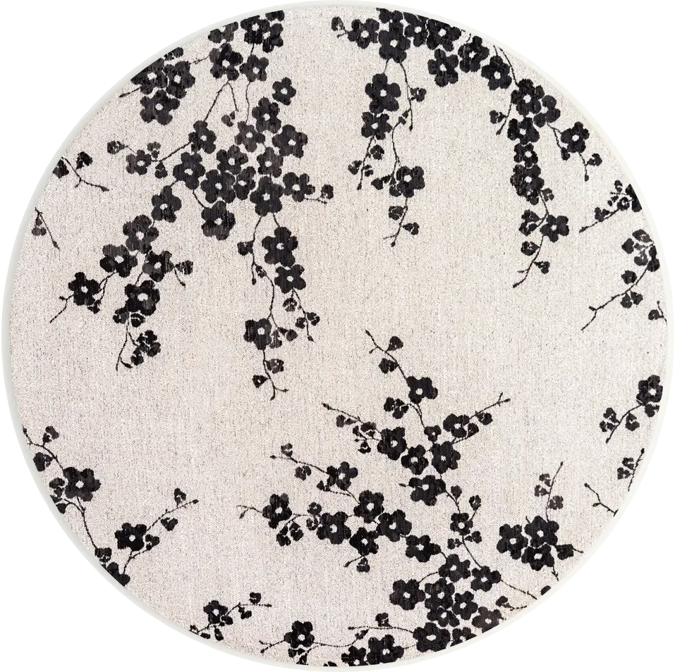 Tapete Night Snow 9835 Redondo | Tamanho: Ø 140 cm