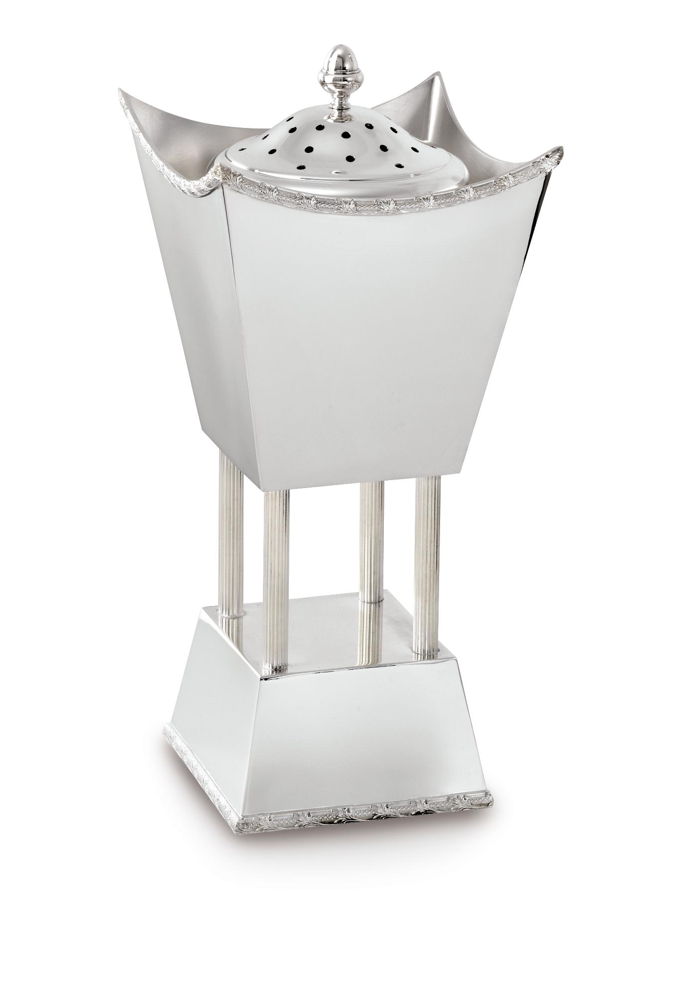 Queimador de incenso Real prateado