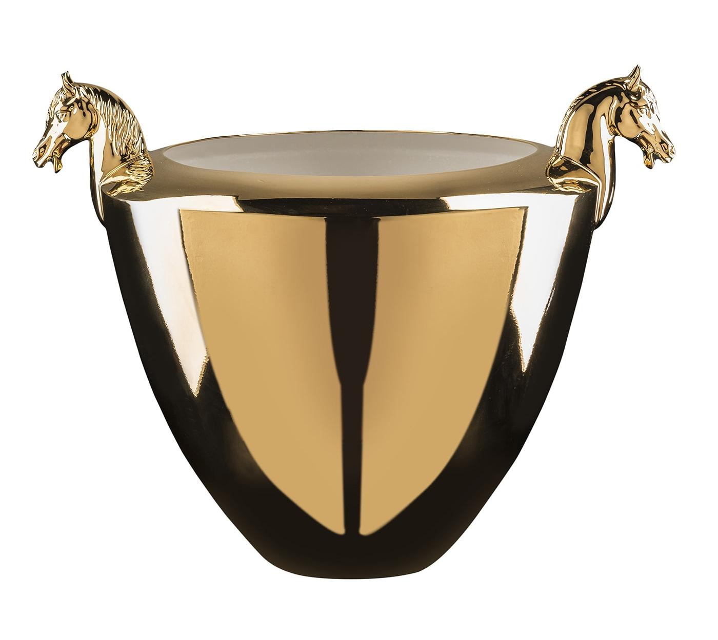 Vaso Horse Dourado