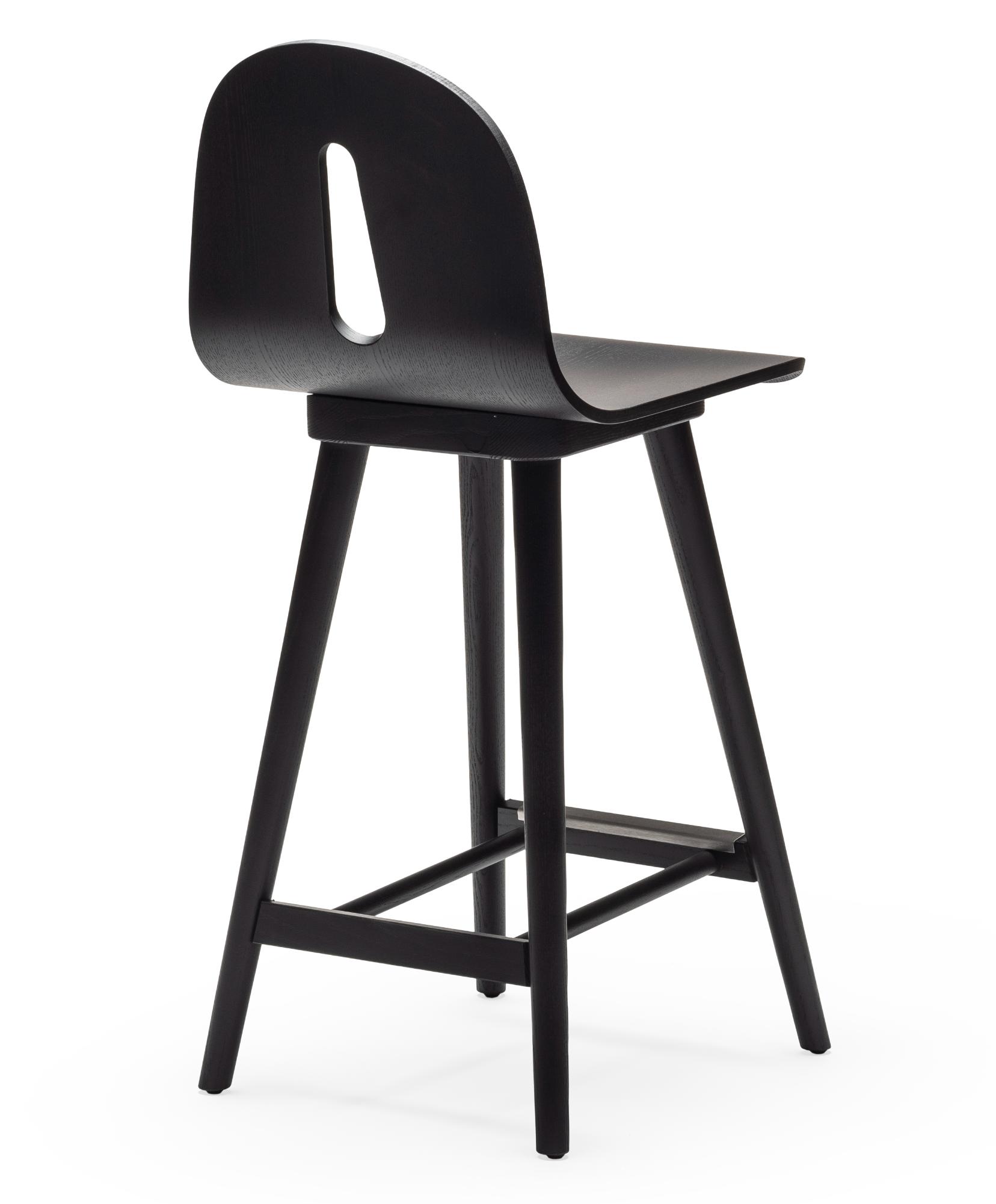 Banco de Bar Gotham Woody SG-65 em Freixo Preto