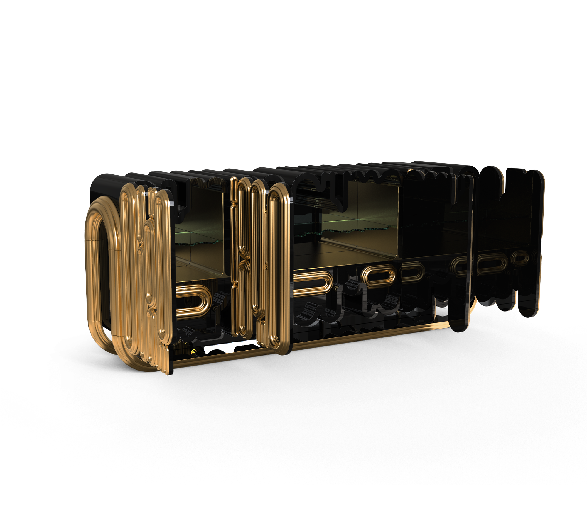 Aparador Ellipse dourado